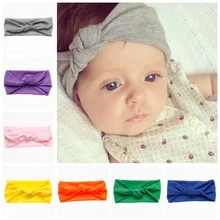 Лидер продаж, детская эластичная повязка для волос с лентами и кроликом, Ушастый ребенок, Детские аксессуары для волос, фото новорожденных