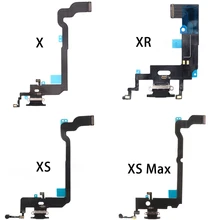 USB Dock Connector Charging Port Flex Cable iPhone7 8  Xs Max X XR Max Charger Plug Headphone Audio Jack With Microphone