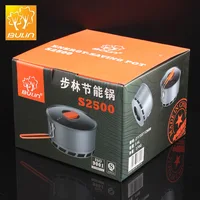 Pot d'échangeur de chaleur de Camping pour 2 à 3 personnes, Bulin S2500, batterie de cuisine Portable, 2L, économie d'énergie, chauffage rapide 6