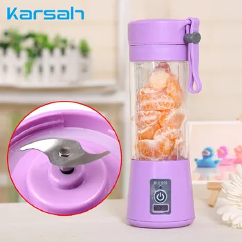 

Portable Electric Juicer Blender USB Charging Smoothie Blender Mini Juice Maker Cup Multi-Function Mixer Food Processor For Home