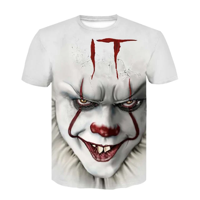 Joker Joaquin Phoenix 3D print T Shirt Short Sleeve Boy/girl/kids Top Tees Men T-shirt Funny Halloween Horror Satan Chucky shirt