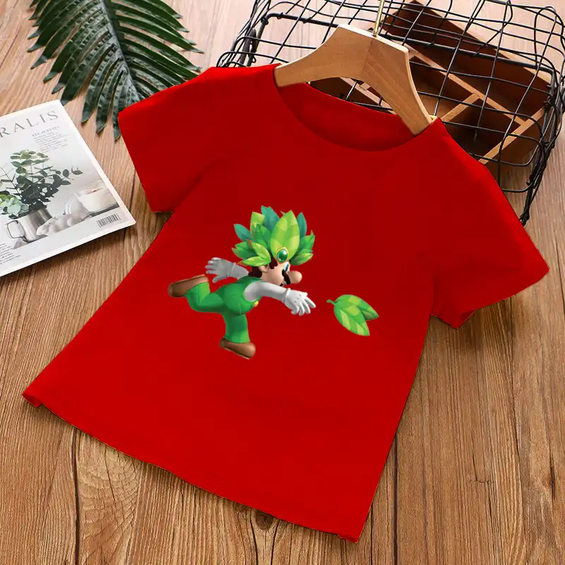 Confezione da 2 pantaloni corti e maglietta Maglietta Super Mario unisex per bambini NFBZ 