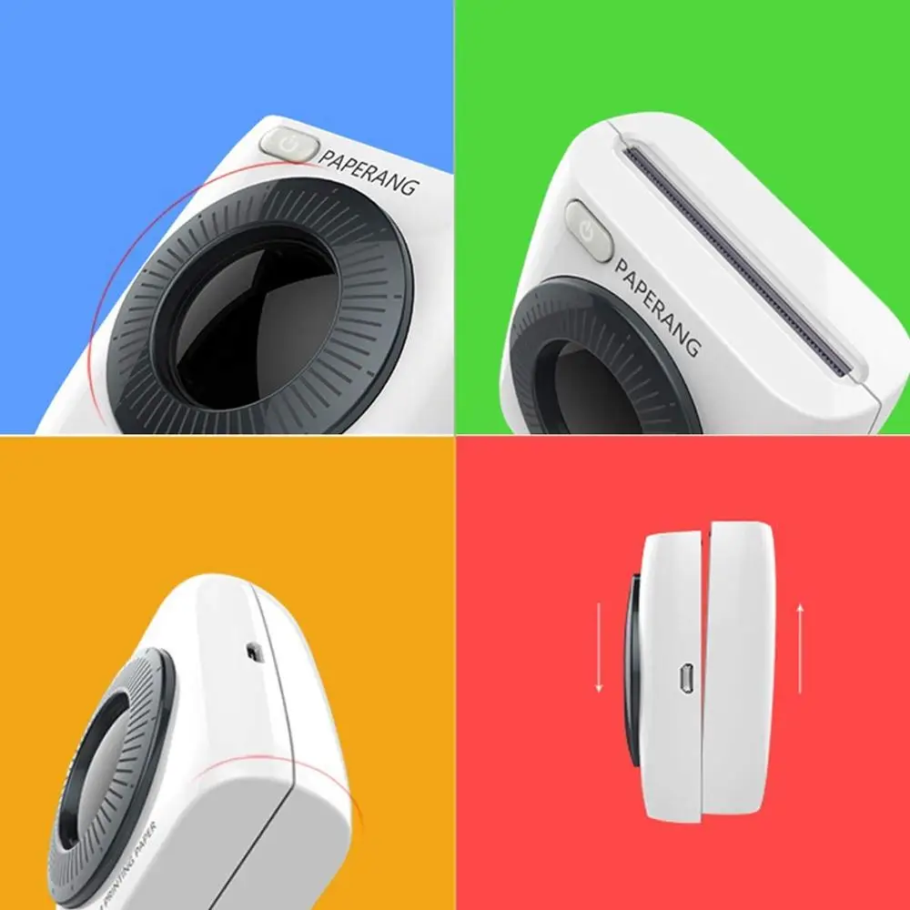 PAPERANG P2 Мини Портативный Bluetooth фотопринтер карманный HD Термопринтер для этикеток