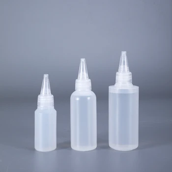 

30ML 60ML 100ML empty dropper bottle for Liquid painting Glue Oil Food Grade PE bottles 100PCS/lot