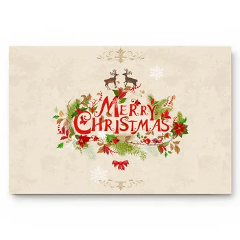 

Christmas Deer Bath Rugs Christmas Doormat Non-Slip Door Mat Carpet Bathroom Accessories Customizable