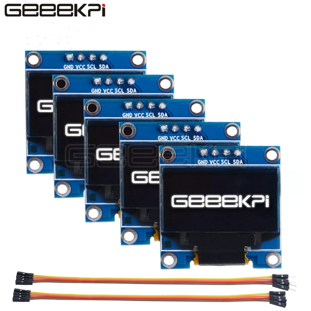 GeeekPi 0 96 дюймовый OLED экран модуль 128*64 IIC SSD1306 для Raspberry Pi 4 B / 3 (+) 2 Zero (W) Beaglebone