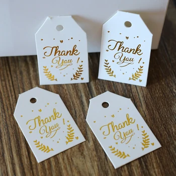 

Golden Thank You Tag, Gift Tags, Wedding Thank You Tags,Thank You Printable, Favor Tag 100pcs/lot