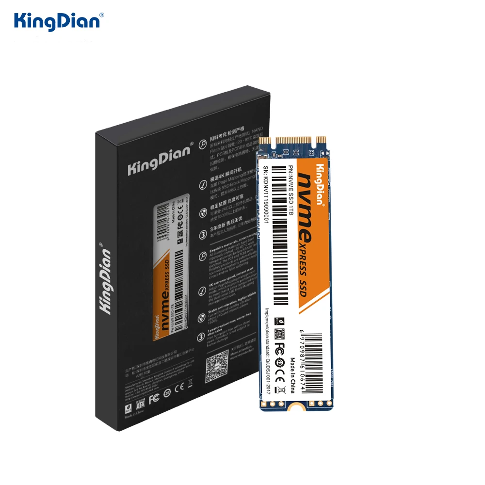 KingDian Nvme SSD M.2 PCIe 128 ГБ 256 512 ТБ 2 2280 твердотельный накопитель внутренний жесткий диск