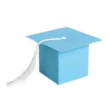 

Creative Candy Boxes Bachelors Hat Design Candy Gift Party Boxes Graduation Supply 50 Pcs