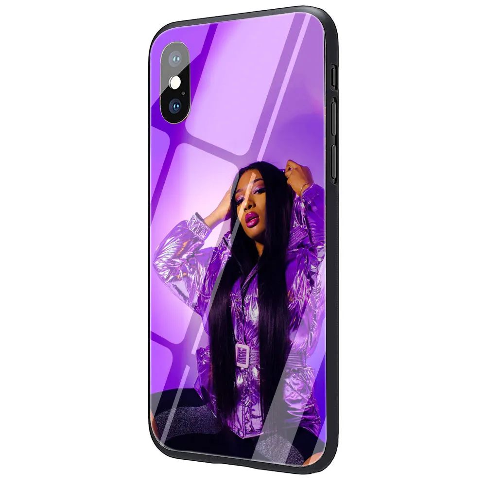 Чехол Megan Thee Stallion A из закаленного стекла для iPhone 11 Pro 6 6S Plus 7 8 Plus X XS XR XS Max - Цвет: G8