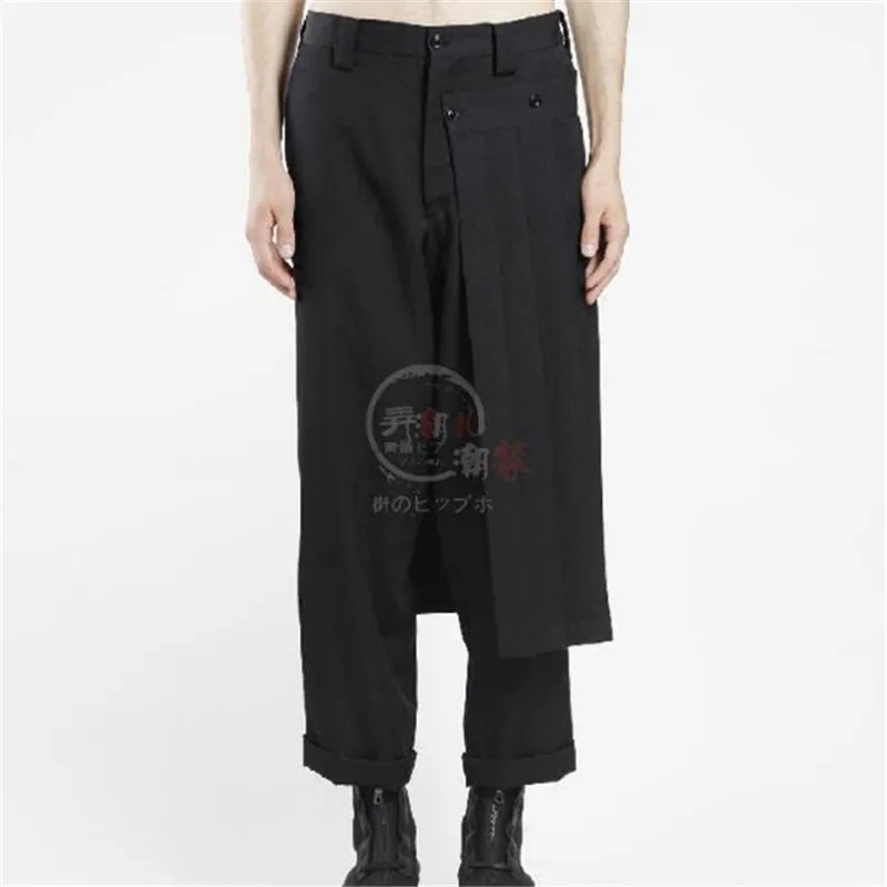 

High quality straight skirt pants non-mainstream men's nine-point pants 2024 Large size custom size men's pants