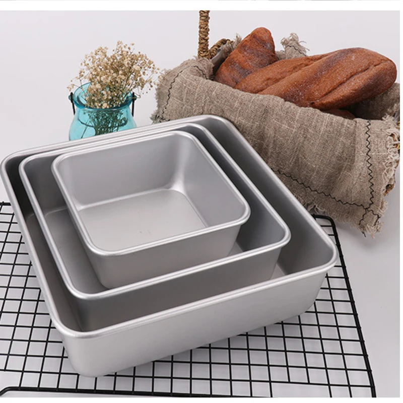 DIY Cake Mold Bread Pan Toast Tray Mould Non-stick Baking Tools Kitchen Tool Round Rectangular Shape | Дом и сад