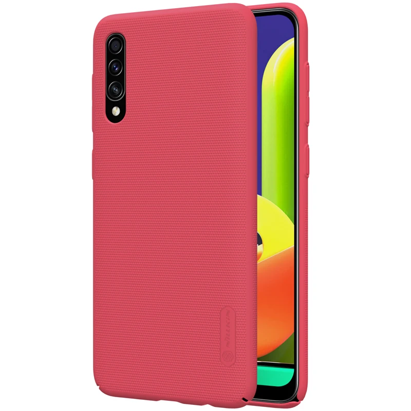 Красный 10 шт./лот Nillkin супер матовый защитный чехол для samsung Galaxy A50S жесткая задняя крышка из ПК чехол для Galaxy A30S чехол - Цвет: Красный