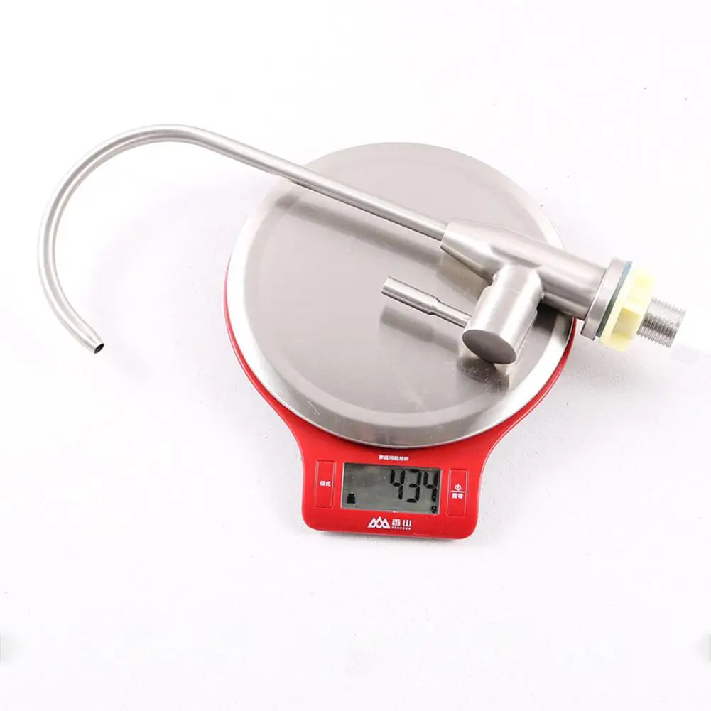 

GloryStar Stainless Steel Goose Neck Single Cold Water Faucet Tap for Drinking Fountain Water Purifier