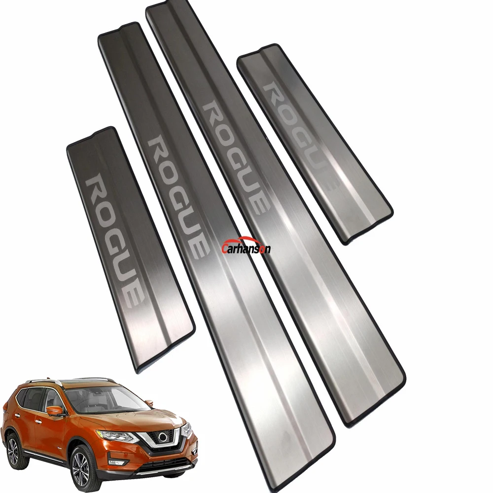 Baratos Para el diseño automático Nissan Rogue de acero inoxidable de la puerta del Sill de la cubierta