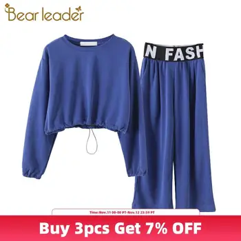 

Bear Leader Teenager Girls Casual Clothing Sets Solid T-shirt with Casual Pants 2PCS Suits Autumn Fashion Kids Girls Outfits