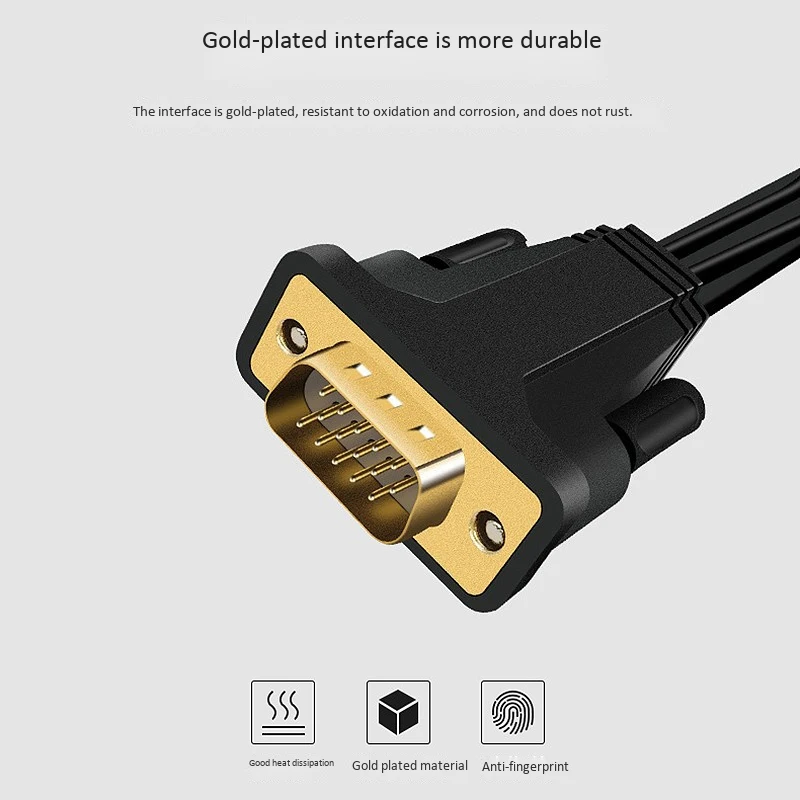 VEGGIEG VGA в HDMI мужской кабель преобразования с аудио с адаптером питания Кабель VGA в HDMI кабель