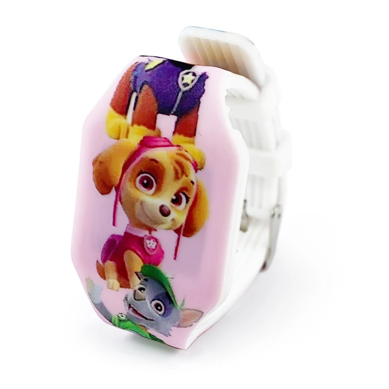 Часы Paw Patrol аниме фигурки игрушки детские электронные светящиеся часы ПВХ