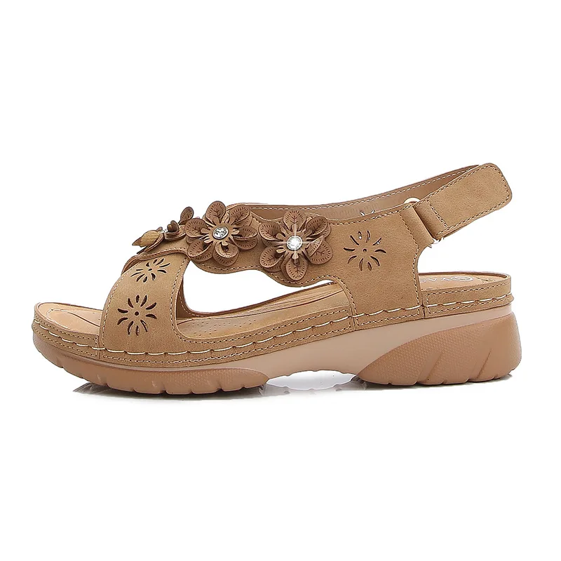 

Gladiator Floral Wedges Sandals for Women Brand Designer High Quality Female Summer Outdoor Shoes