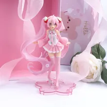 

14cm Anime Pink Sakura Action Figures Toys Girls PVC Figure Model Toys Gift