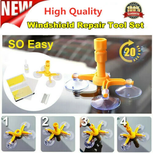 

Car Glass Repair Tool Windscreen Windshield DIY Kit Wind Glass For Chip Crack