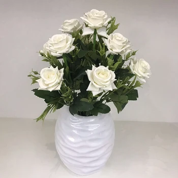 

Artificial silk 1 Bunch French Rose Floral Bouquet Fake Flower Arrange Table Daisy Wedding Flowers Decor Party accessory Flores