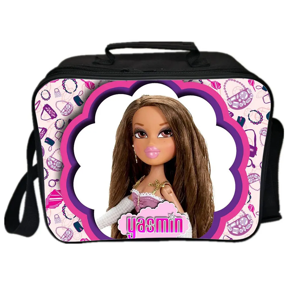 Bratz Backpack Picnic Bag Camping Shoulder Bag Handbags Portable Insulated Canvas Picnic Lunch Bags For Women