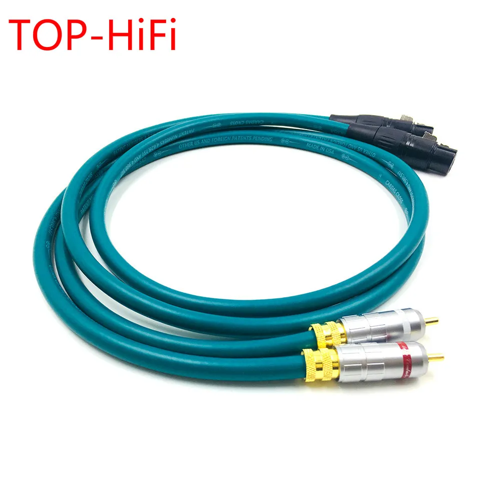 

TOP-HiFi Pair Type-1016 RCA Male to 3pin XLR Feamle Balacned Audio Cable RCA to XLR Interconnect Cable with CARDAS CROSS