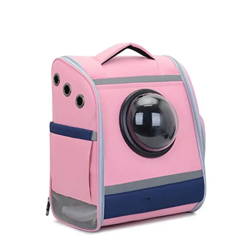 pink Легкий Рюкзак-переноска для домашних животных премиум класса, многофункциональный рюкзак для маленьких собак и кошек - Цвет: pink