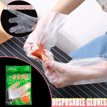 

FREE SHIPPING Disposable Gloves Anti-infection Guantes Gloves 100pcs Kitchen Food/Work/Garden/Latex Plastic Gloves Protective 4