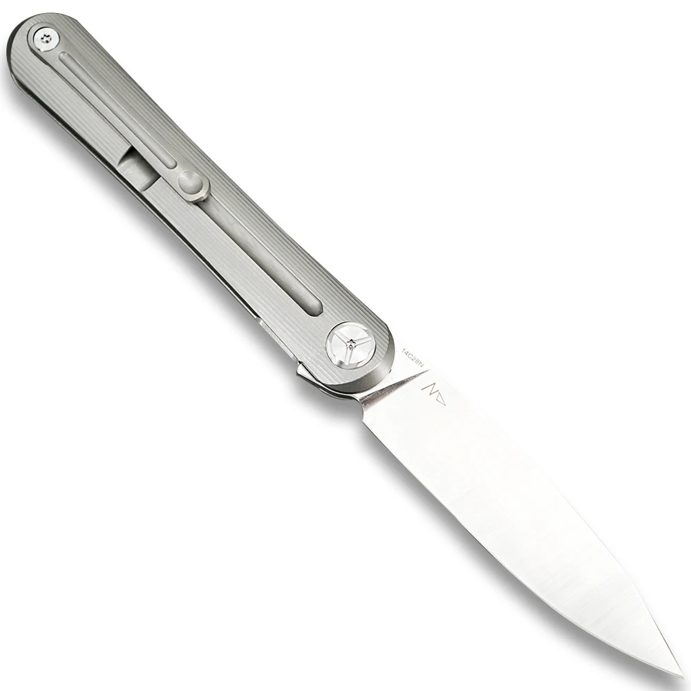 TWOSUN 14C28N лезвие складной карманный нож Тактический походный охотничий нож открытый инструмент TC4 титановый EDC шарикоподшипник Флиппер TS169