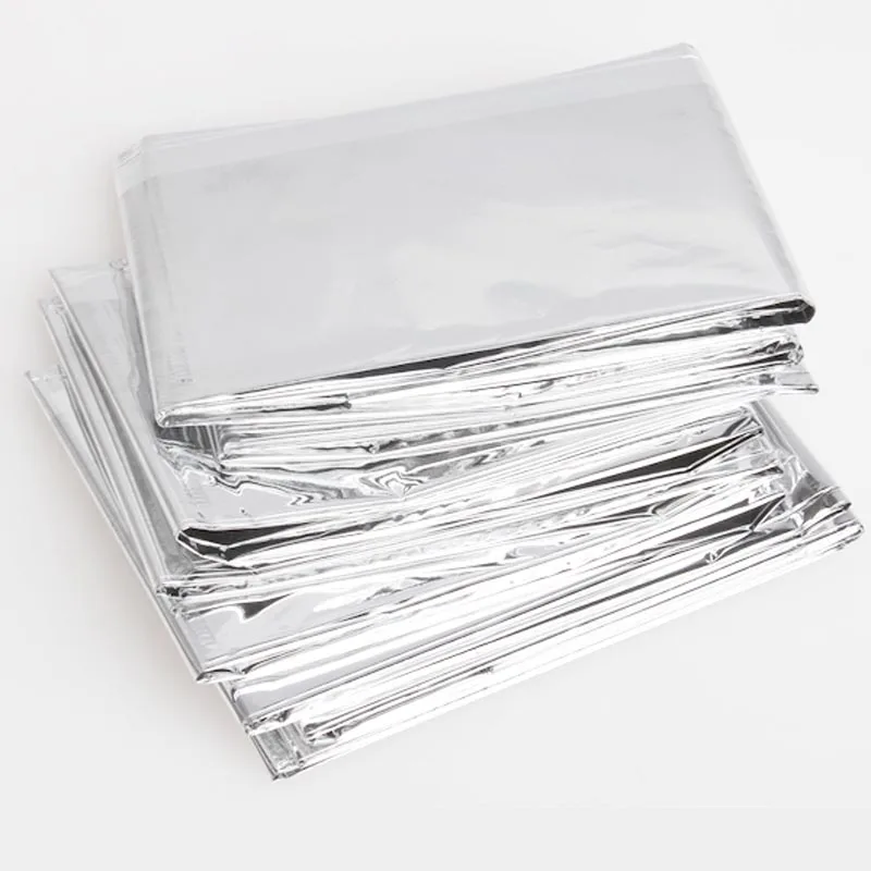 

Portable Waterproof Emergency Space Rescue Thermal Mylar Blankets 1.4m x 2.1m JLRL88