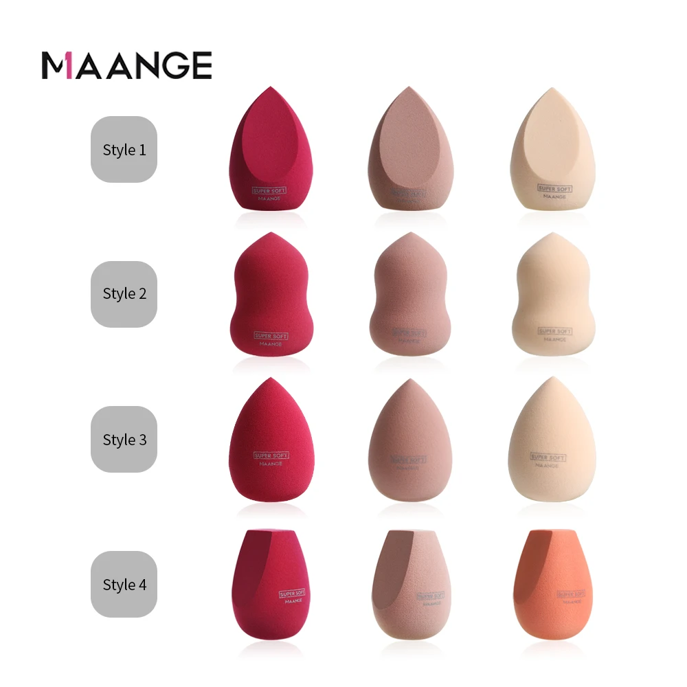 MAANGE 1/3 Pcs Makeup Cosmetic Puff Foundation Powder Sponge Smooth Professional Make Up Sponge Puff Bigger in Water with Box MAANGE 1/3 Pcs Makeup Cosmetic Puff Foundation Powder Sponge Smooth Professional Make Up Sponge Puff Bigger in Water with Box