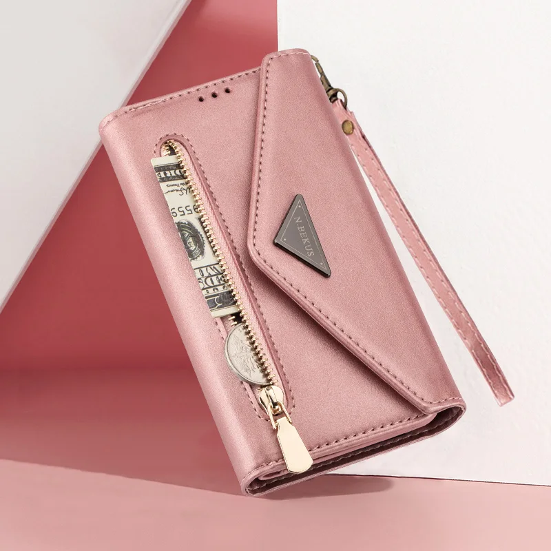 Wallet Card Holder Crossbody Phone Case For Samsung Galaxy J8 J7 J6 J5 J4 J3 A7 A6 A5 Plus 2018 2017 Shoulder Bag Lanyard Cover