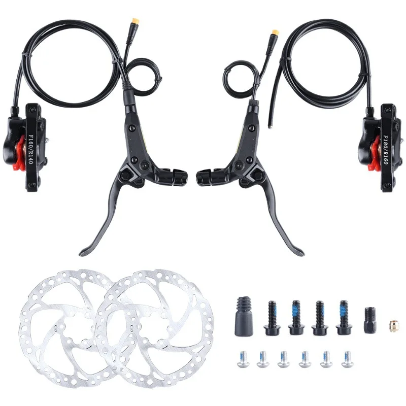 

Electric Bike E-bike Hydraulic Disc Brake Set E-brake MTB Electric Bike Brakes for Bafang motor 3 PIN Cut Off Power Brake