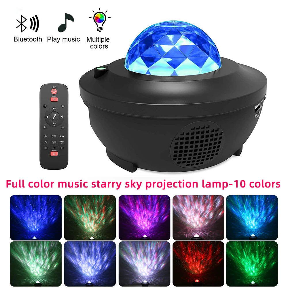

Bluetooth Music Star Projector Fun Warm Home Atmosphere Light Laser Starry Moon Light LED Assisted Sleeping Night Light