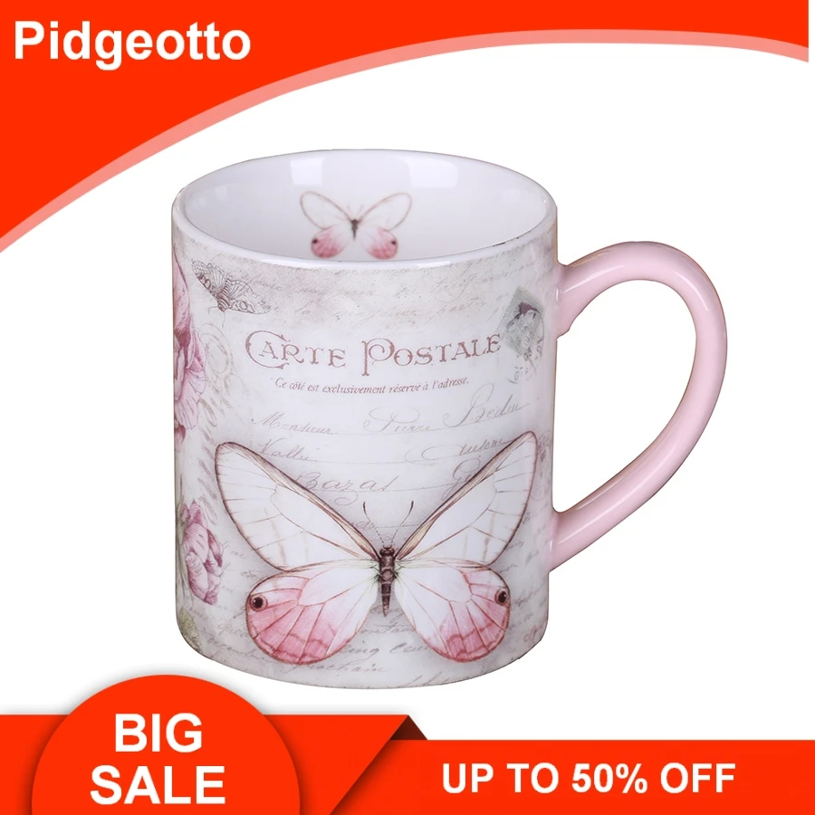 Керамическая кофейная кружка с классическими иллюстрациями в Америке