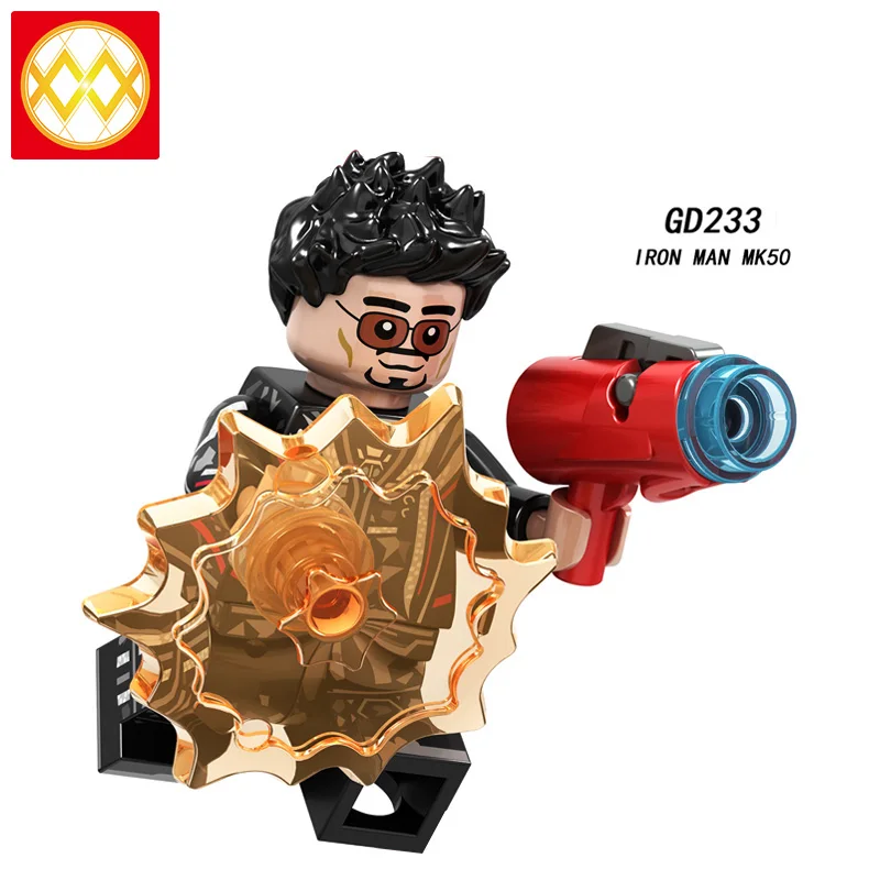 Зеленый 50 шт. Супер Герои Мстители Железный ManTony Stark MK22 MK85 MK41 MK50 MK5 Каратель военная машина строительные блоки детские игрушки GD230-237 - Цвет: Зеленый