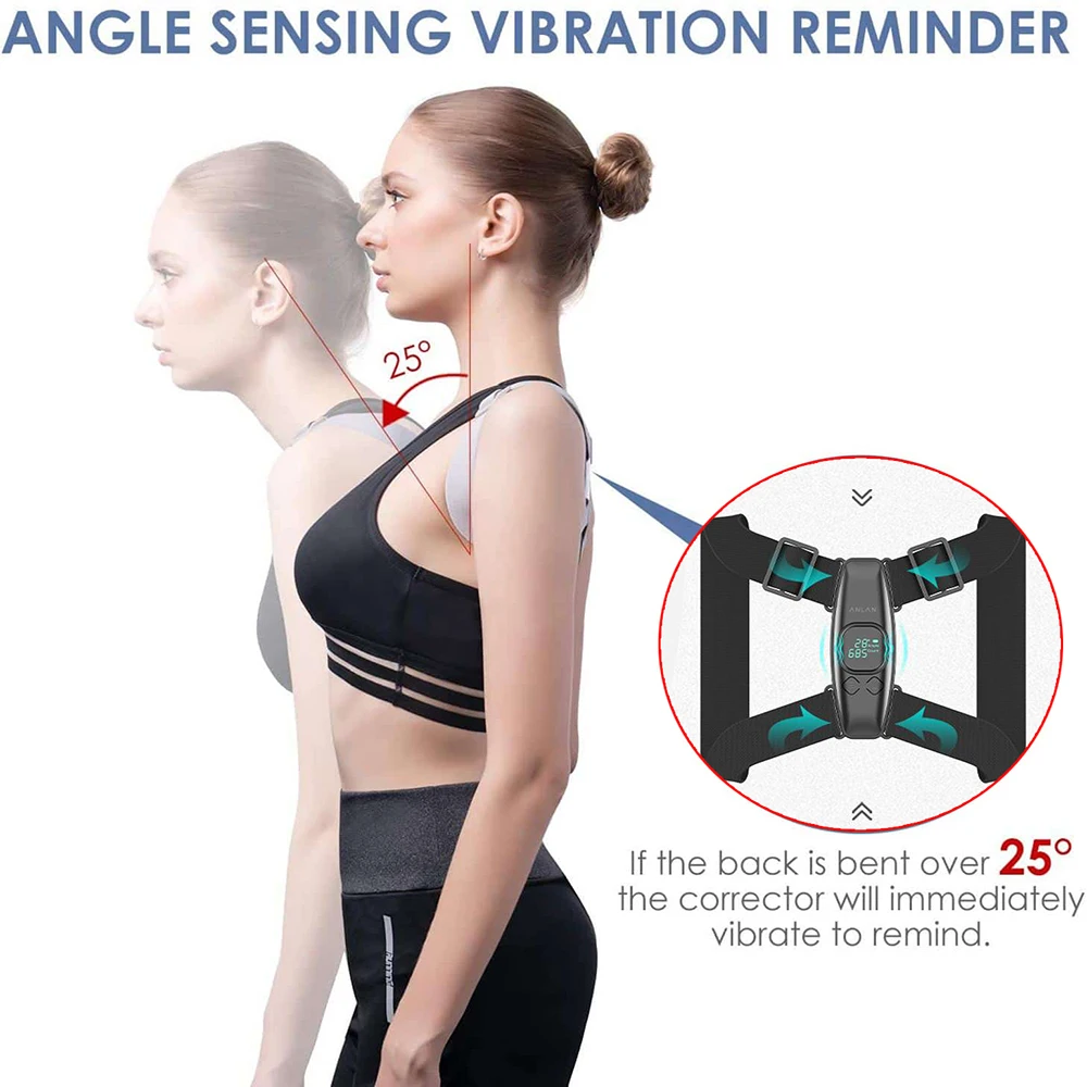 Posture Corrector Smart Posture Corrector Invisible Correction Belt Angle Reminder Corretor Postural Hunchback Back Correct For Adult & Child
