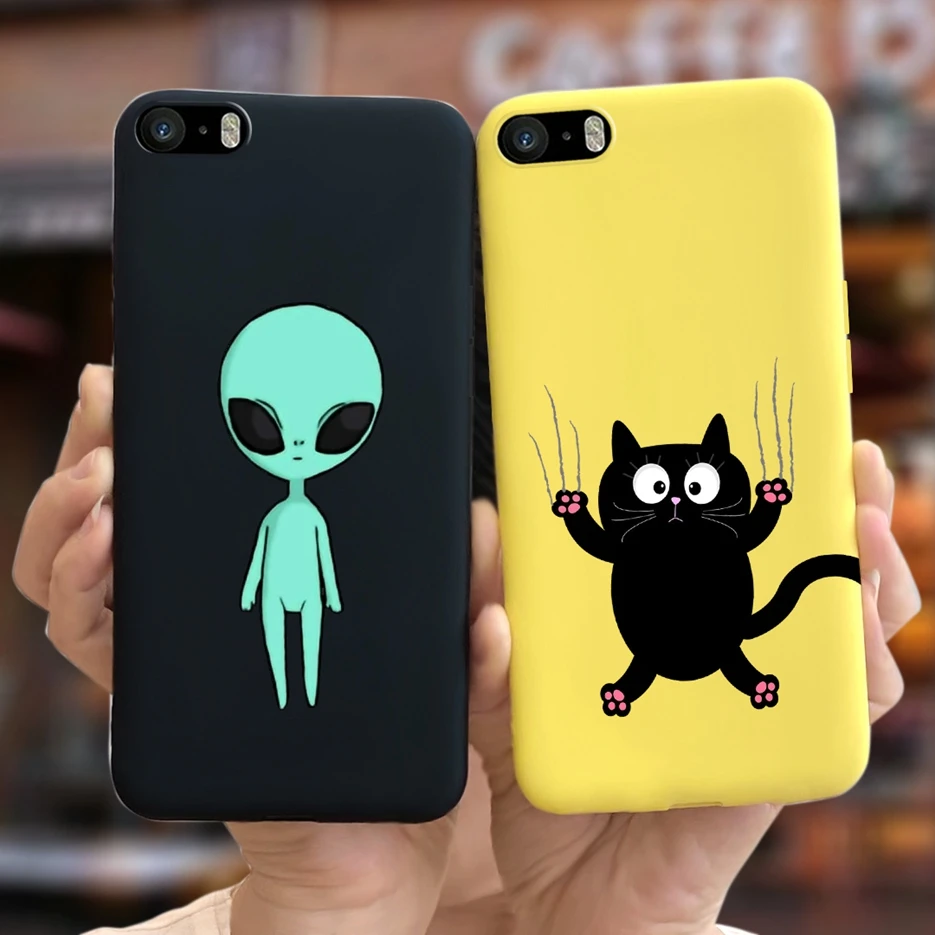 Voor Iphone 5 5 S Se Case Leuke Cartoon Cover Silicone Soft Tpu Fundas Telefoon Back Cover Voor Apple 5 IPhone5 S Se Gevallen Coque| | -