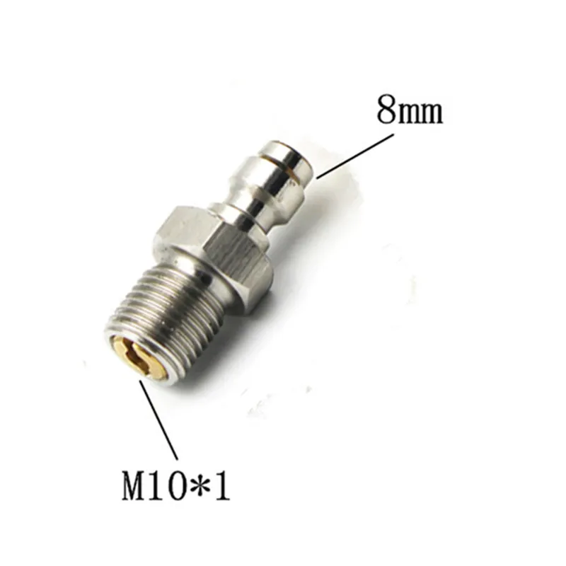 PCP HPA Fill Fitting 8mm Quick Connection Check Valve Female M10/ BSPP/ NPT 