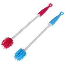 Milk-Bottle-Brush Cleaning-Tool Kitchen-Cleaner Silicone Baby Scrubbing Vial Round Unique-Design