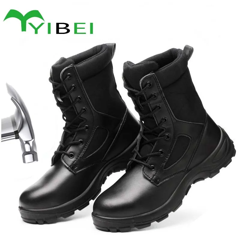 Work-Boots Safety-Shoes Army Tactical Winter New Outdoor Puncture-Proof Mens