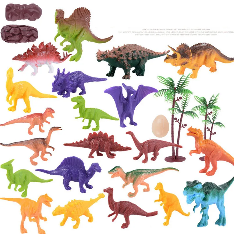 

16/21Pcs Mini Animals Dinosaur Toy Plastic Action Figures Boy Jurassic Play Dinosaur Model Classic Collection Toys Home Decor