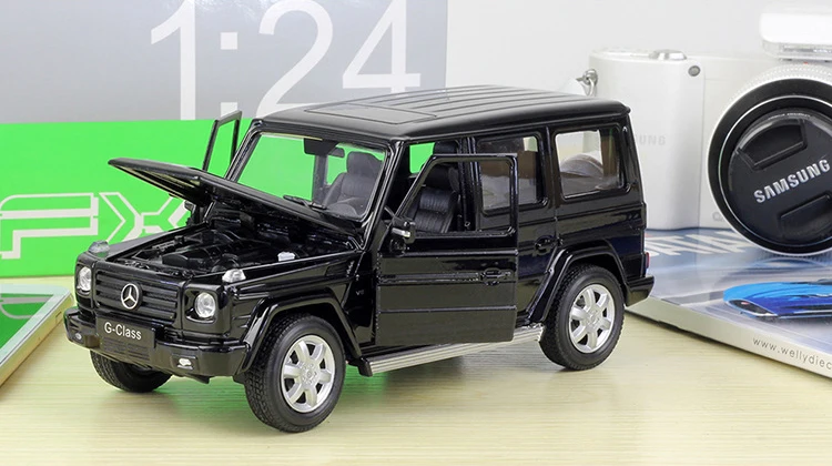 WELLY Модель автомобиля литья под давлением 1:24 Масштаб сплав автомобиль Mercedes-Benz g-класс внедорожник Внедорожник Металлический Игрушечный Автомобиль для детей Коллекция подарков
