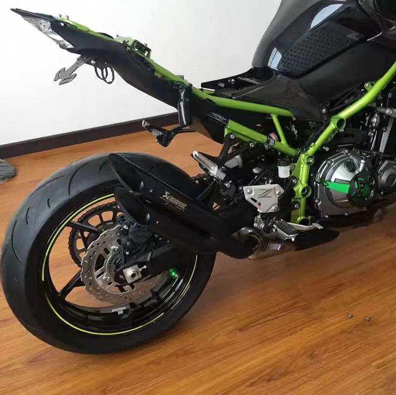 Слипоны для мотоцикла Kawasaki Z900 выхлопная труба akrapovic 51 мм двойной выход выхлопные наконечники Escape Moto большое смещение