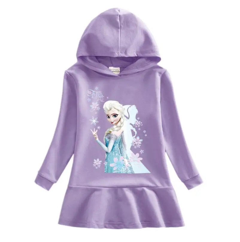 Disney для девочек на осень из мультфильма Холодное сердце детсикий платье