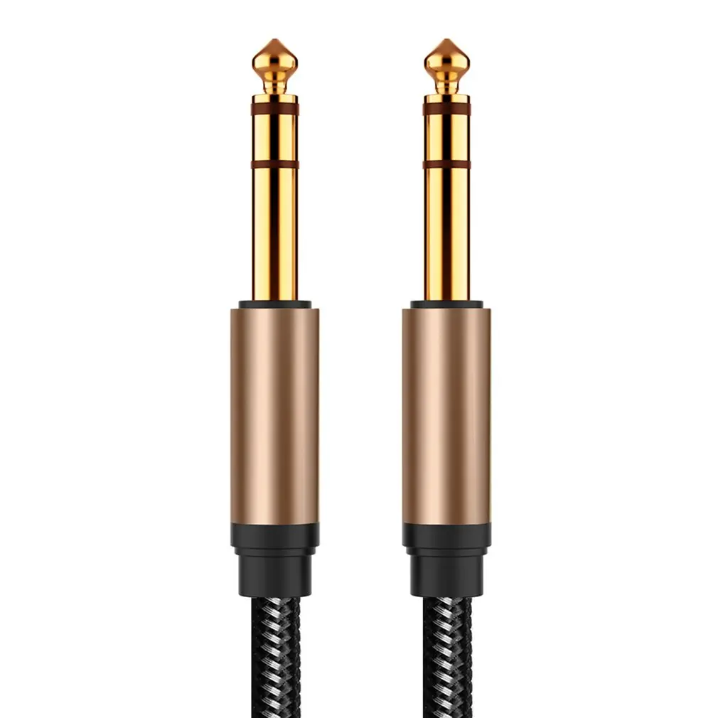 6 5 мм аудио кабель с нейлоновой оплеткой 35 Jack папа Aux для гитарного микшерного