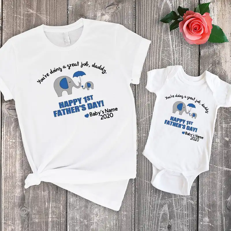 happy fathers day baby outfit