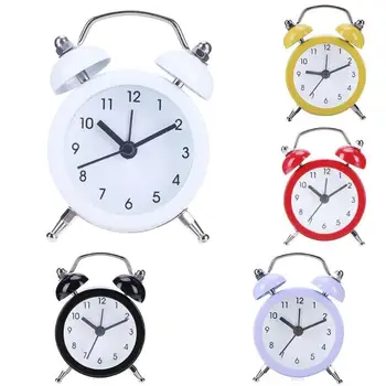 

Colorful Mini Cartoon Dial Number Round Desk Children Metal Alarm Clock